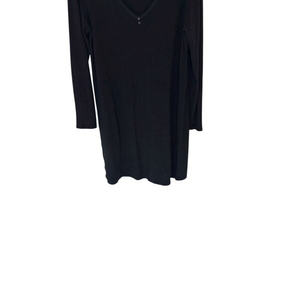 Black V-Neck Basic Casual Lace Trim Elena Gilbert Top Dainty Stretch Everyday - Picture 2 of 12